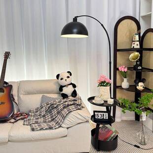 美式可复厅古落灯客地沙发旁置物摆件边几卧室床427头柜台灯一体