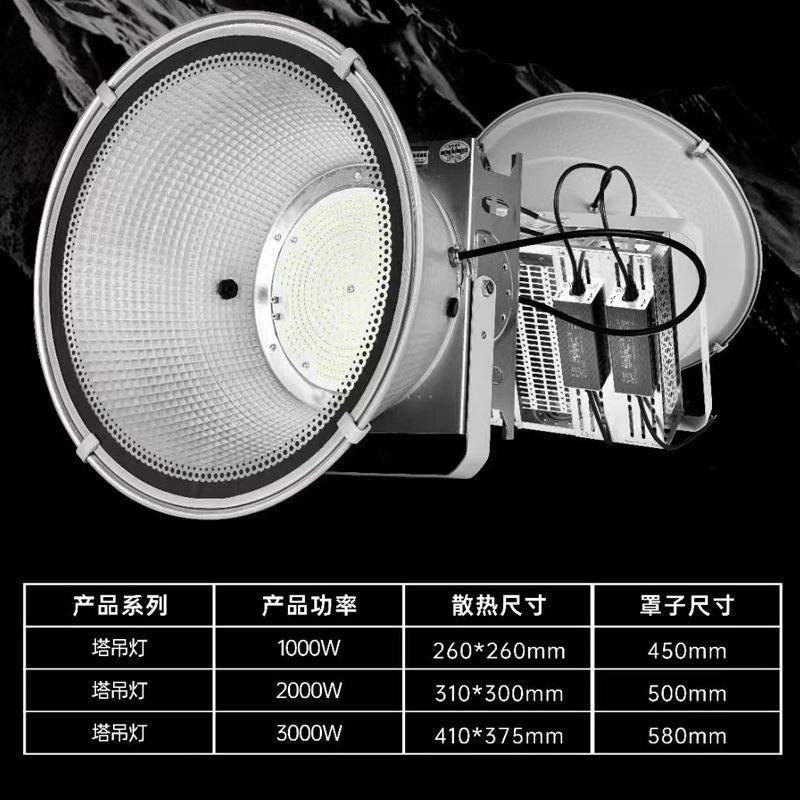 3000w50w10水00W2000瓦外建筑工地照明户防探照PNM投光大灯LED塔