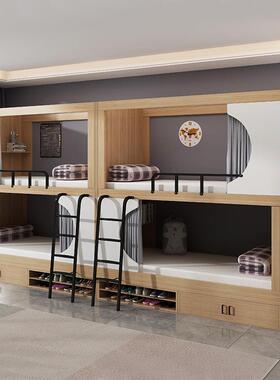 双层床上公寓床学空生Ry-06员工上下高铺低床青年旅社酒店太舱下