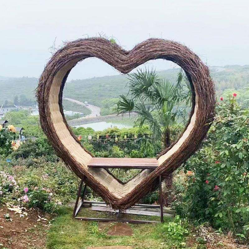 鸟户巢编椅景区网红MNU藤打卡秋千躺椅外景观拍摄道具婚座庆摄影