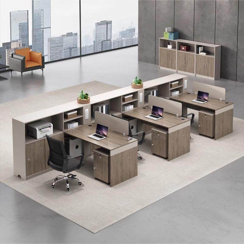 办公桌办公桌员位工合工职员办无品牌/公桌椅组简约现屏风代卡位