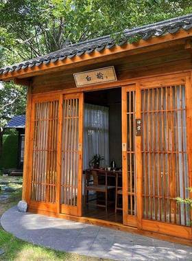 防腐木12908民俗木屋农房家乐小区木屋景凉亭售票售亭货亭户外木