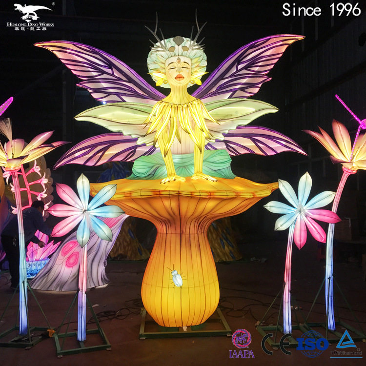 自贡南国灯城彩灯制作源头厂家 夜游引流花灯 美陈模型