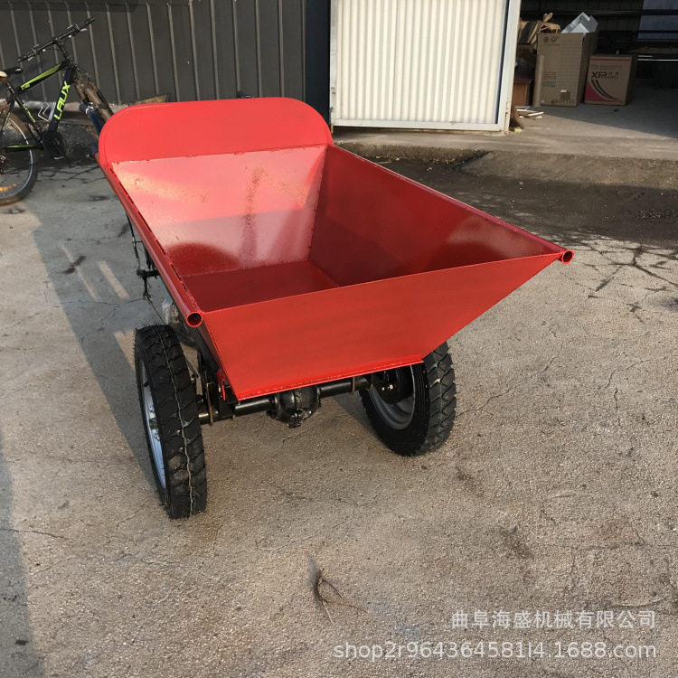 工地手掀斗汽油机翻斗车