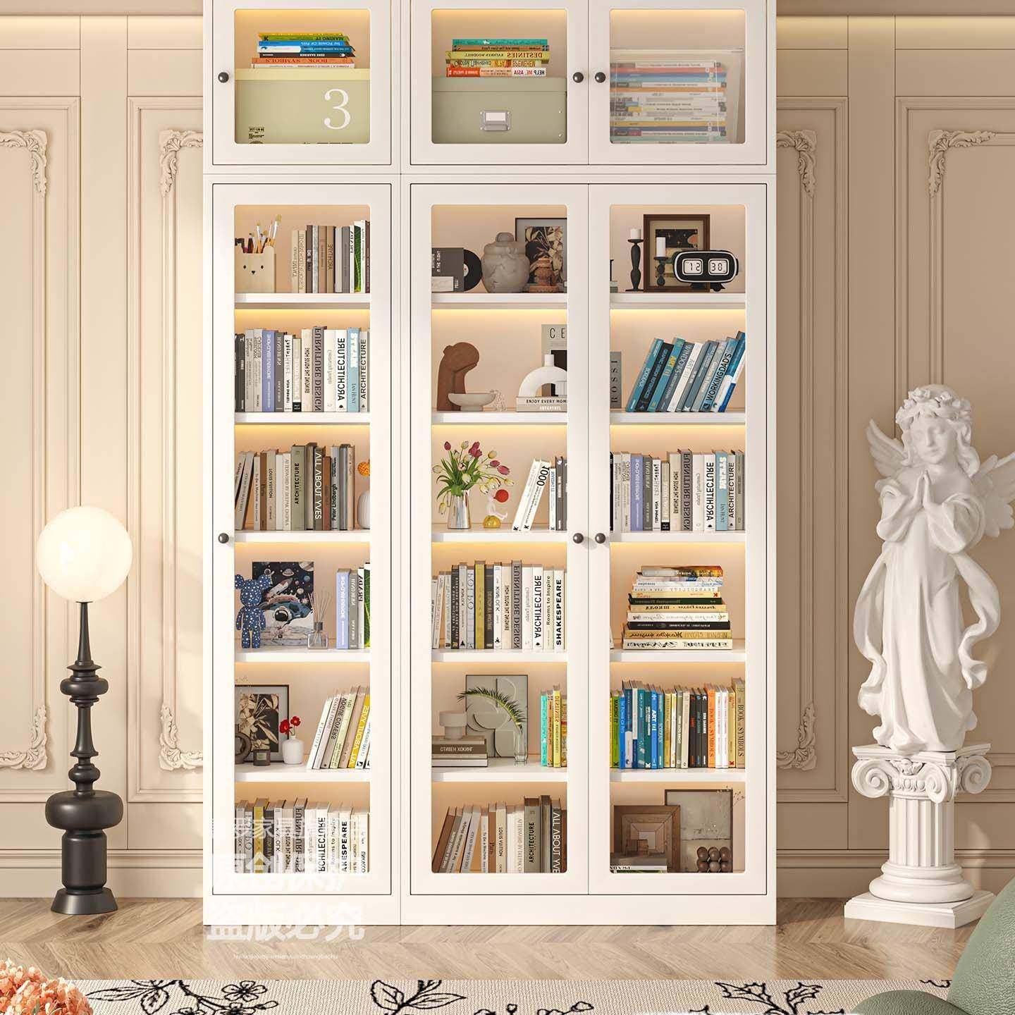 家用钢制书柜带门防客尘FEF厅纳玻璃展示收儿童学生落地储物书铁,鲜花速递/花卉仿真/绿植园艺,其它园艺用品,淘宝优惠券,粉丝福利购,淘宝优惠卷