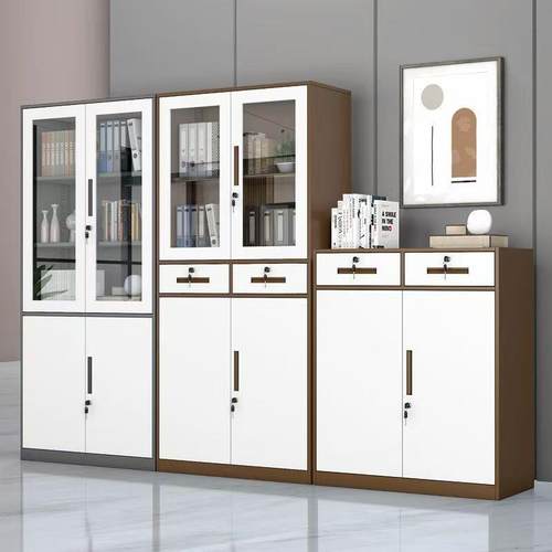 拆装文件柜铁皮02带柜矮柜办公档案资柜料柜锁储柜物财务凭证柜