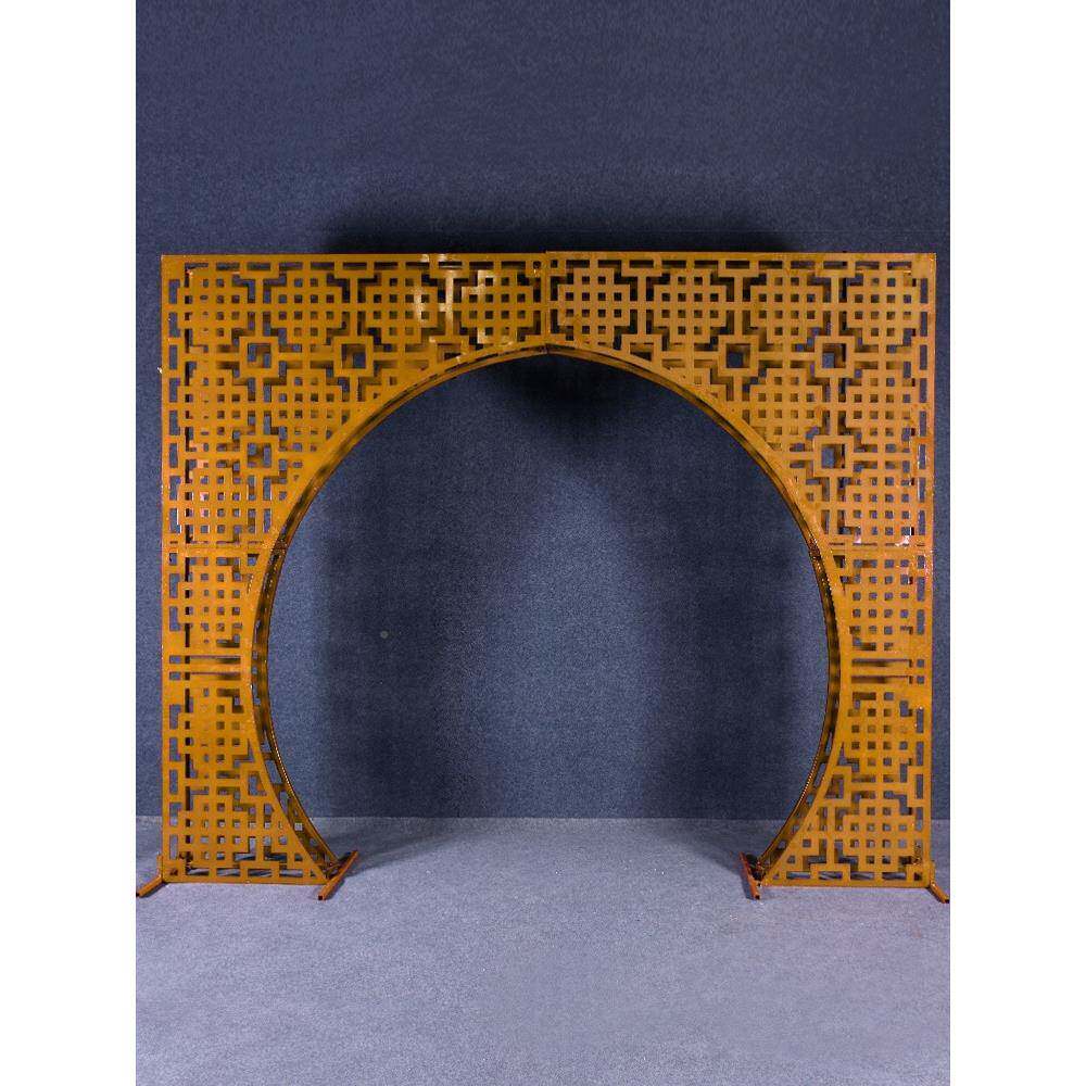 婚庆中华门道具铁中式中风现引场布置国屏风路婚礼DTY摆件结艺婚