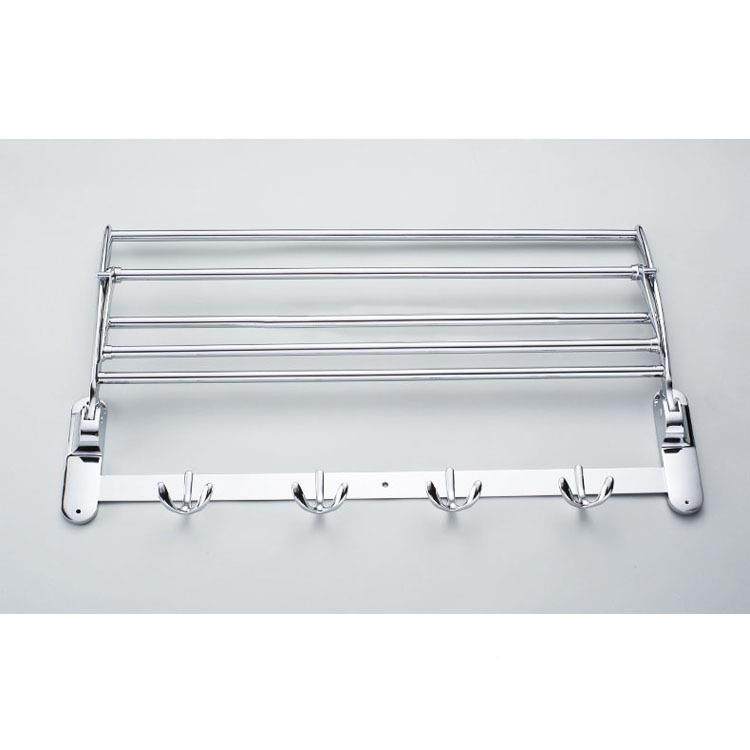 圣不锈钢件浴巾287佳架卫生间毛巾架浴室活动置物瑞架挂折叠