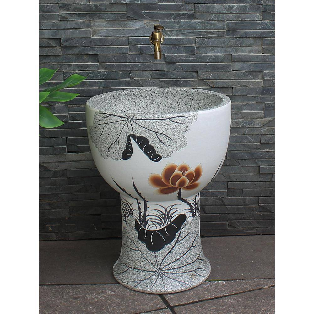 户c880s拖陶瓷把池高脚拖地布池加高拖盆阳台墩布池大号水槽室外