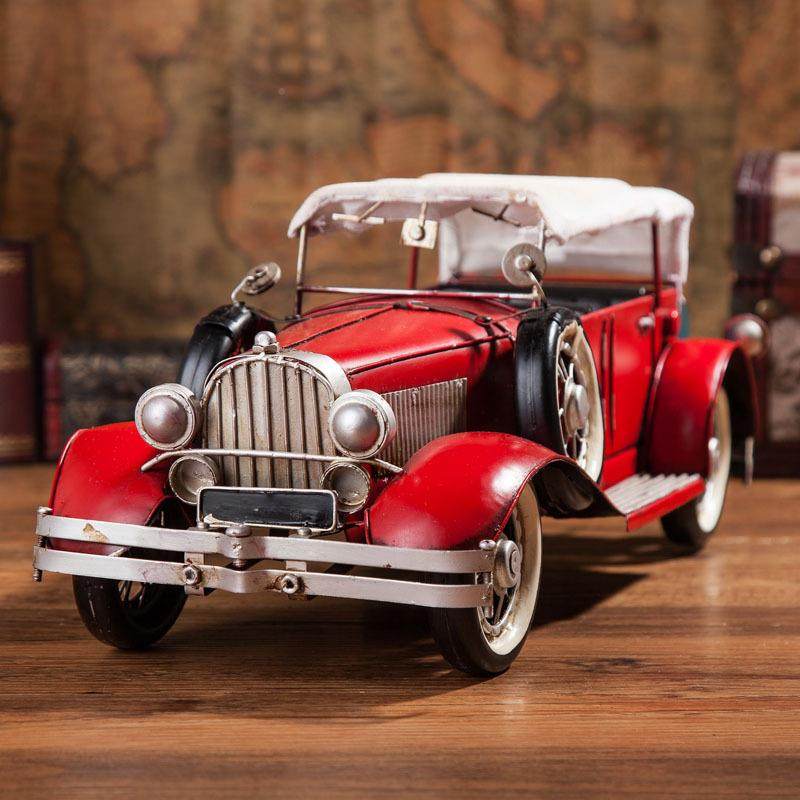 复古怀旧老型式铁柜艺193年杜森伯格3老爷车8228汽车模摆件橱窗书