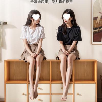 书柜储柜一体靠墙物物柜发边MWZ柜客厅隔断收纳柜置多沙层柜子床