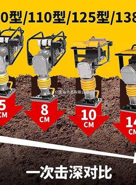 柴油路土面油打夯388机机地基220V夯实电动夯380V汽压实机平板夯