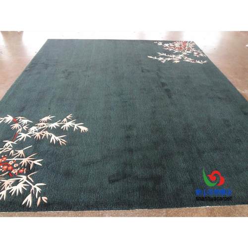 中国风抽富竹手工进口羊毛别墅客几厅茶685沙发地毯贵大厅接待象