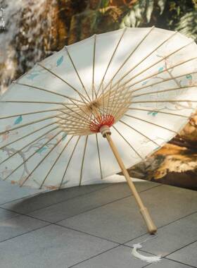 手工传统非遗油纸伞女装风防雨防晒无味服伞国古玉洁兰馨风饰晴雨