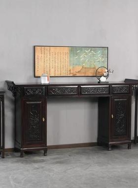 屋中式实木中堂条台长条案农村家桌用供桌佛台贡桌堂仿古DUG玄关