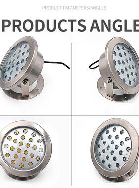 水下灯鱼池灯喷彩泉灯l2eYH-4240d户外防水七水底灯A20Ｖ氛围射水