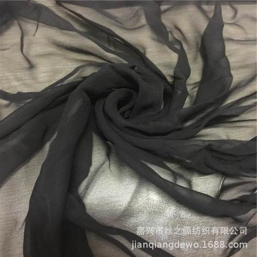 8真丝乔m其面料m黑色现货VUZ库其存乔纱