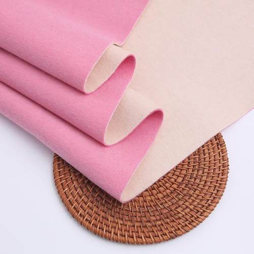 新品全长毛双面双面色羊ASD驼绒料澳毛双色阿尔巴卡布全料毛呢面