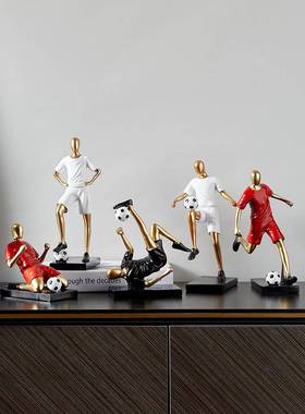 5VZ简7现件代约足球摆客厅酒柜玄关电视柜装F7656S69饰品男孩房间