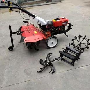 兴星手源销售小型电启动功能扶拖FII耕拉机翻土开荒旋机手扶拖拉