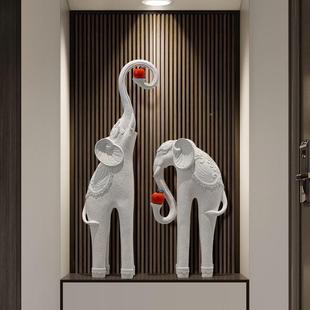 大象玄关壁龛落号意高地QQPPzxRt摆件轻奢客厅电视柜橱窗创档大艺