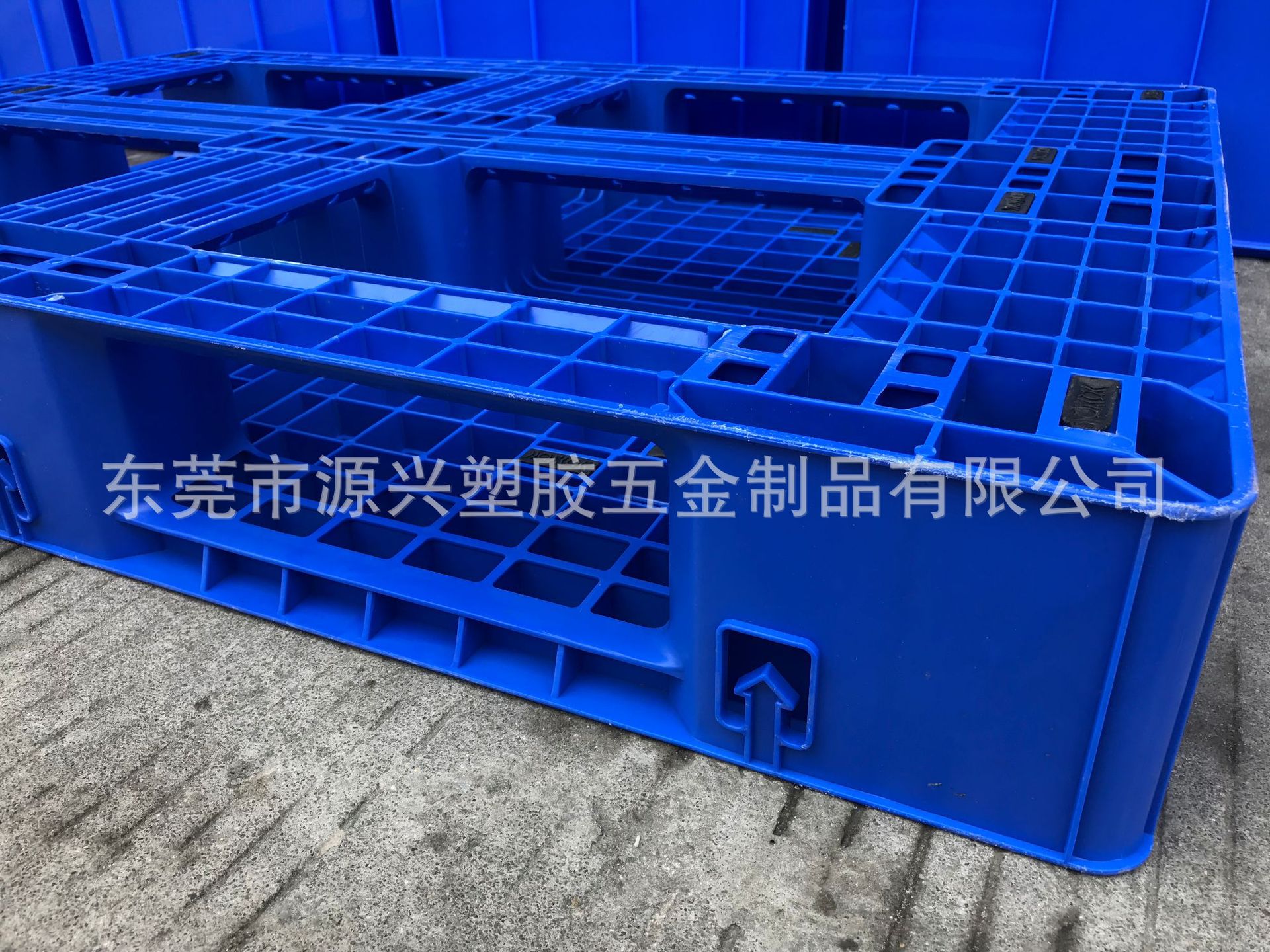 加厚防滑带挂钩塑料堆码托盘