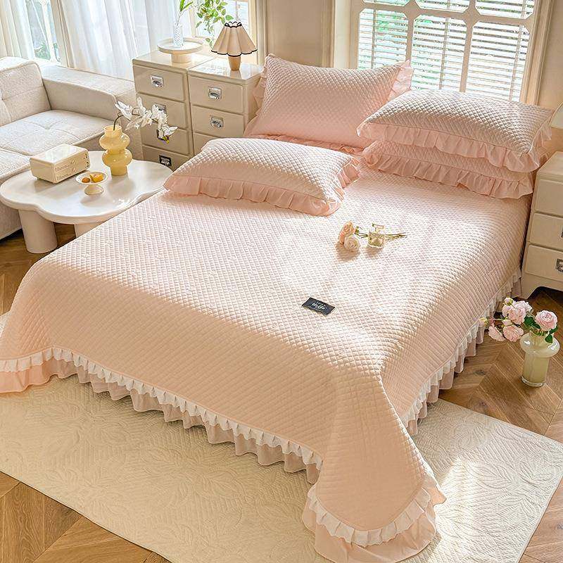 纯棉水洗床盖2棉0单23新款LG单件榻榻米全棉布床三件夏套季四季通