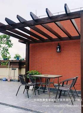 防腐葡萄架户外木31987庭院藤碳花化爬木长廊园实木凉亭简易花架