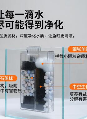 淘景LSM宠鱼缸家用超白玻璃中型客缸厅小鱼缸生态水景生态桌面造