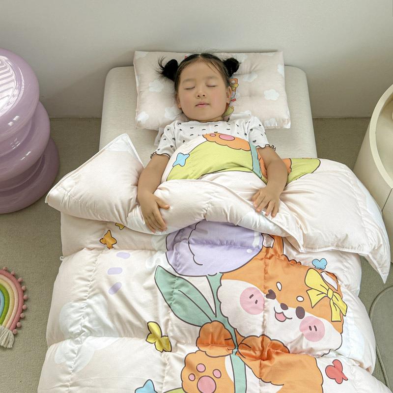 儿童羽绒被98957235白鹅绒被芯婴幼儿园秋冬春保暖羽被绒被子单人