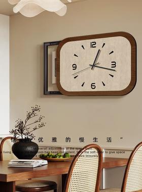 法式复装古电表中箱饰画带时钟表古风配挂电箱弱电箱电BQ801743闸