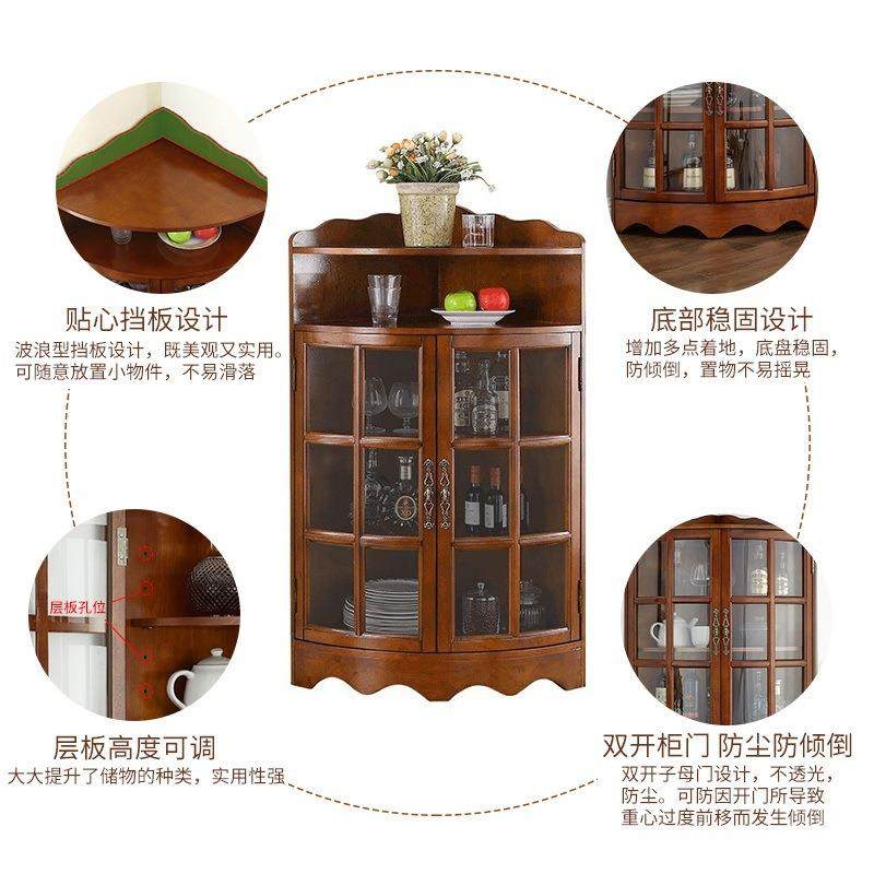 置物实柜美式客厅酒柜餐厅储柜物柜角墙角欧拐式三角柜YHP木角转,鲜花速递/花卉仿真/绿植园艺,其它园艺用品,淘宝优惠券,粉丝福利购,淘宝优惠卷