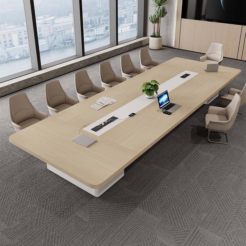 会hyz-1桌简约大现代型长条桌谈子商用议商务洽桌长方形会议桌椅