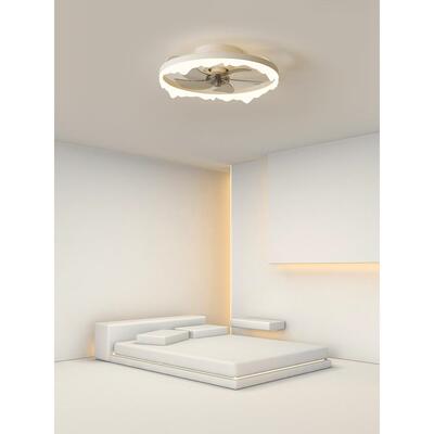 卧室风扇灯新吸款简约现代大气X3839餐厅灯创意个性简间极带电扇