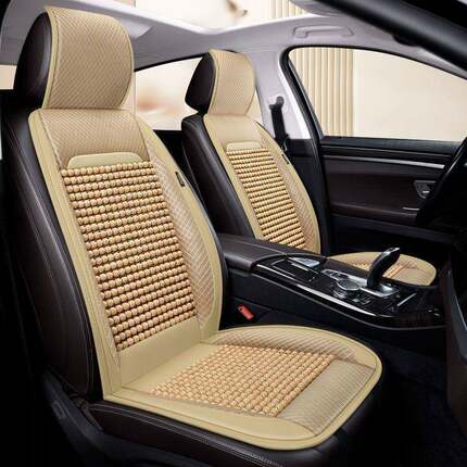 D1954W木珠汽车坐垫单座夏暴风季透气凉通垫四季通用晒不烫珠子座