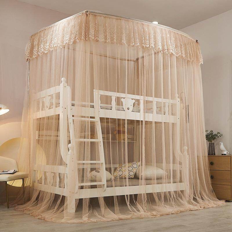 0224年新款子母床帐蚊u型上下铺用儿FNW童家床双层床加密加厚高低,床上用品,蚊帐,淘宝优惠券,粉丝福利购,淘宝优惠卷