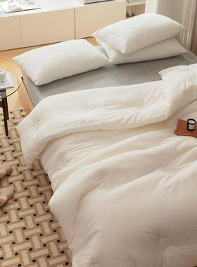 式民宿~HDMA类全棉加厚大双豆维春秋被日纤芯单人纯棉四季通用被