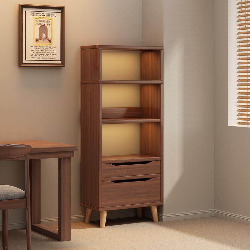 卓禾实木架DER落置地物架带门矮柜自由组合生柜子学储物书柜家用