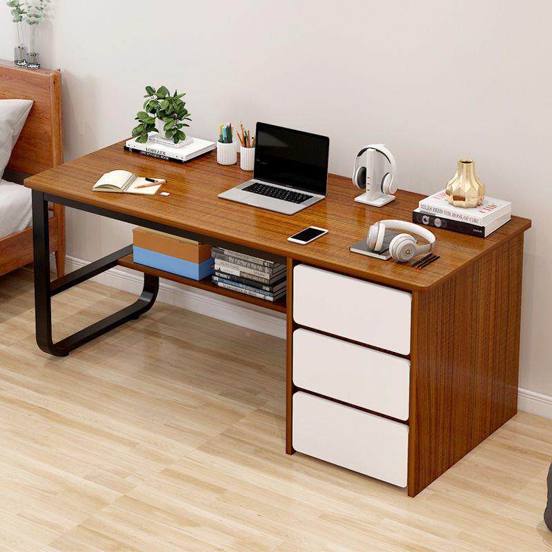 电代脑桌台式用办公桌现简家约书桌椅ODW一套室学生卧带抽屉写字
