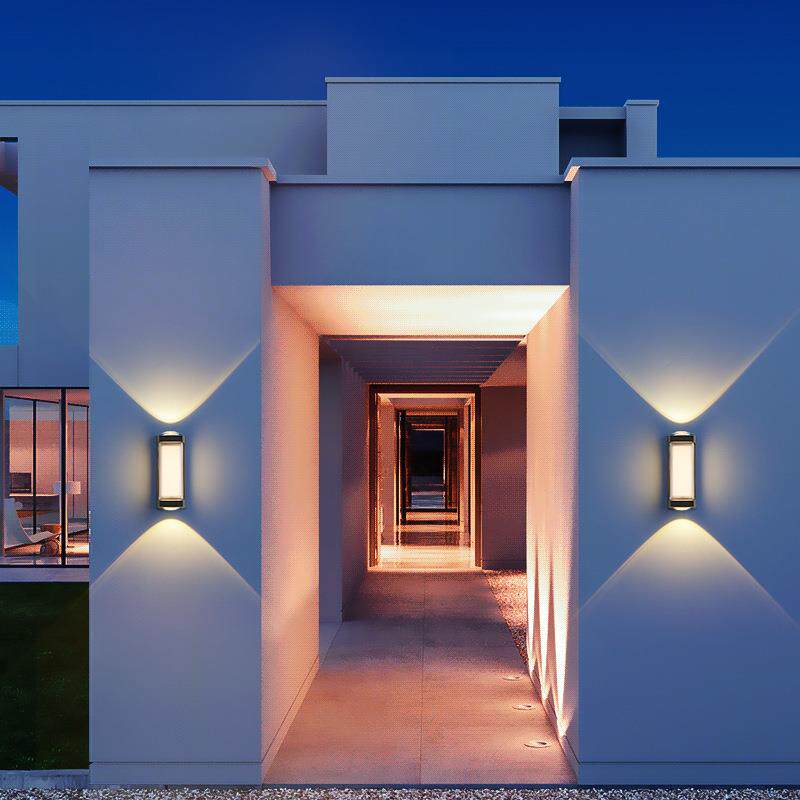 D现梯代简约防L水壁XY-BD-B0灯户外庭E院灯双头阳台灯酒店过道客