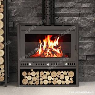 式 壁柴炉真火木室内取暖炉家用燃木暖柴欧匠人村取柴火299型室内