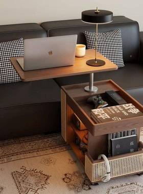 可动边几巴士升降茶几移用客厅沙发边HQF柜子中古小推车风家简易