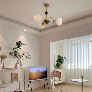 中v古intage客厅灯主卧室灯灯吸顶吊灯主卧日式法灯式轻1066奢餐