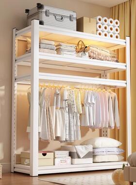 家用开置物架货架衣柜简易组装式YEW阳卧室挂衣架家用台放收纳铁