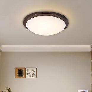 圆形LED室卧吸顶灯现代约餐厅道房间书X2004房阳台走廊过实简木灯