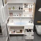 b瓷ky智能法式 浴室组合漱陶一体盆卫生间洗704台无柜缝洗