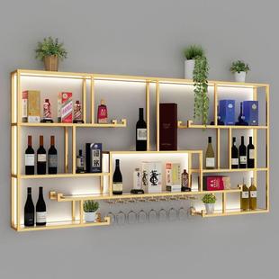 酒架艺酒奢柜置物架挂墙吧台展铁示架展式 BOW示柜轻壁挂红酒架