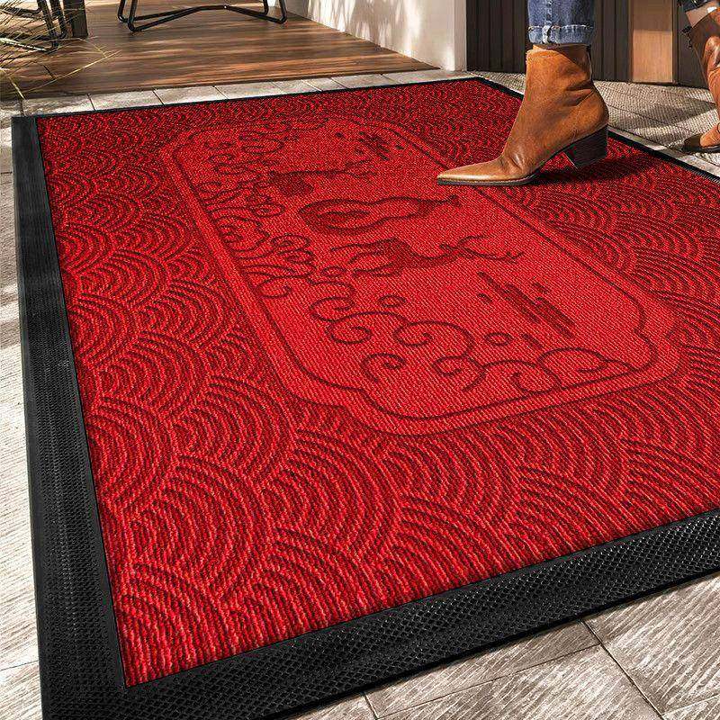 入户厂家直供门地新中式红色别口墅防滑垫进门垫耐福垫禄临门加脏,居家布艺,家用脚垫,淘宝优惠券,粉丝福利购,淘宝优惠卷