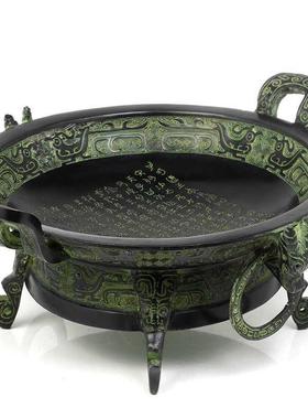 古青铜器新款铜宝聚F8757MMJ盆摆设件明文炉工仿艺品摆装饰品客厅