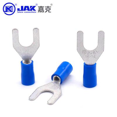 SV26IPBL冷压-端子铜M6线鼻开口鼻紫接线耳子端头叉形接线冷压端